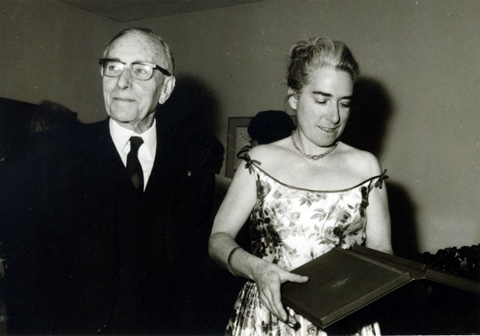 Prix Winslow (Marthe Gautier and Professor Debré) 1971 Danish embassy.